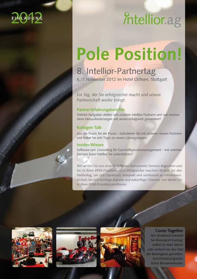 Titelseite der Einladung zum Intellior-Partner 2012